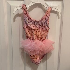 Wonder Nation Pink Mermaid Kids Swim One Piece